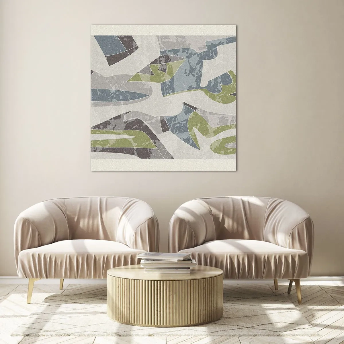 Obraz na szkle - Kompozycja za szybą - 60x60 cm