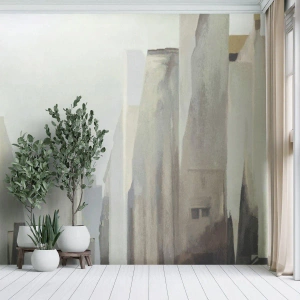 Fototapeta Premium Canvas - Sen o mieście - Minimalistyczny, Jasny, Miasto - 400x280 cm