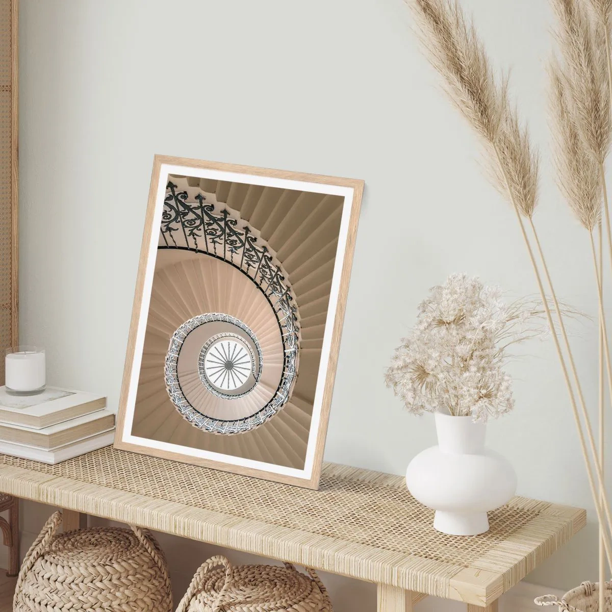 Plakat w ramie jasny dąb - W środku muszli - 70x100 cm