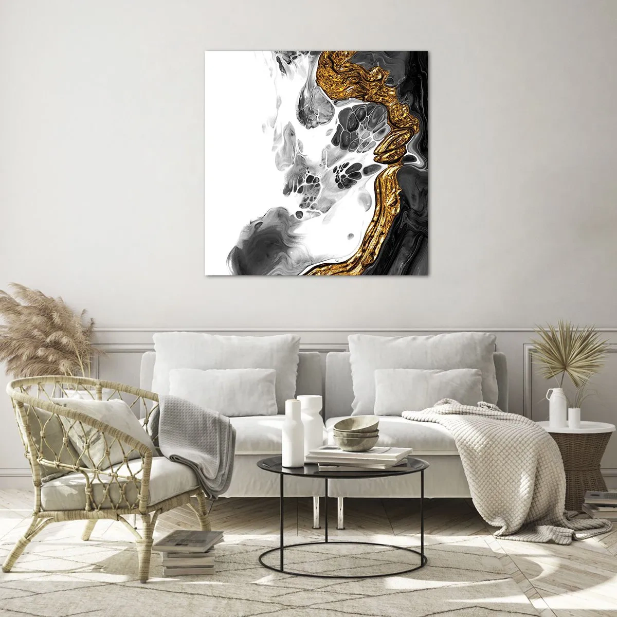 Obraz na szkle - Kompozycja organiczna - 60x60 cm