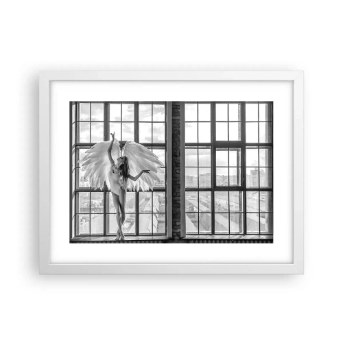 Plakat w białej ramie - Miasto aniołów? - 40x30 cm