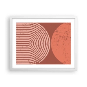 Plakat w białej ramie - Bliska relacja - 50x40 cm