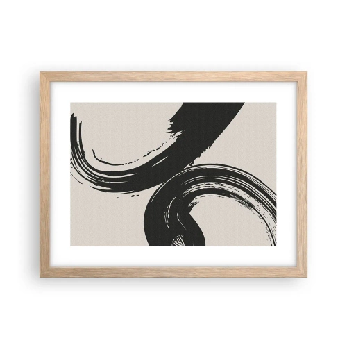 Plakat w ramie jasny dąb - Zamaszyście i koliście - 40x30 cm