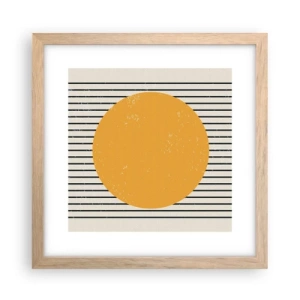 Plakat w ramie jasny dąb - Siła prostoty - 30x30 cm