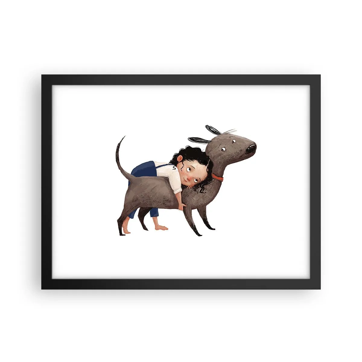 Plakat w czarnej ramie - Najlepsi przyjaciele - 40x30 cm