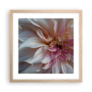 Plakat w ramie jasny dąb - Kwitnąca świeżość - 40x40 cm