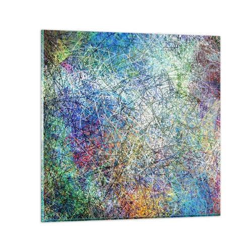 Obraz na szkle - To nie takie proste - 70x70 cm