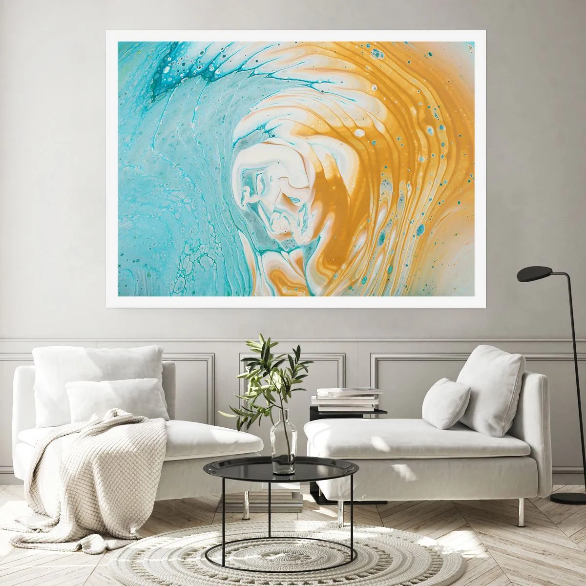 Plakat - Pastelowy wir - 40x30 cm