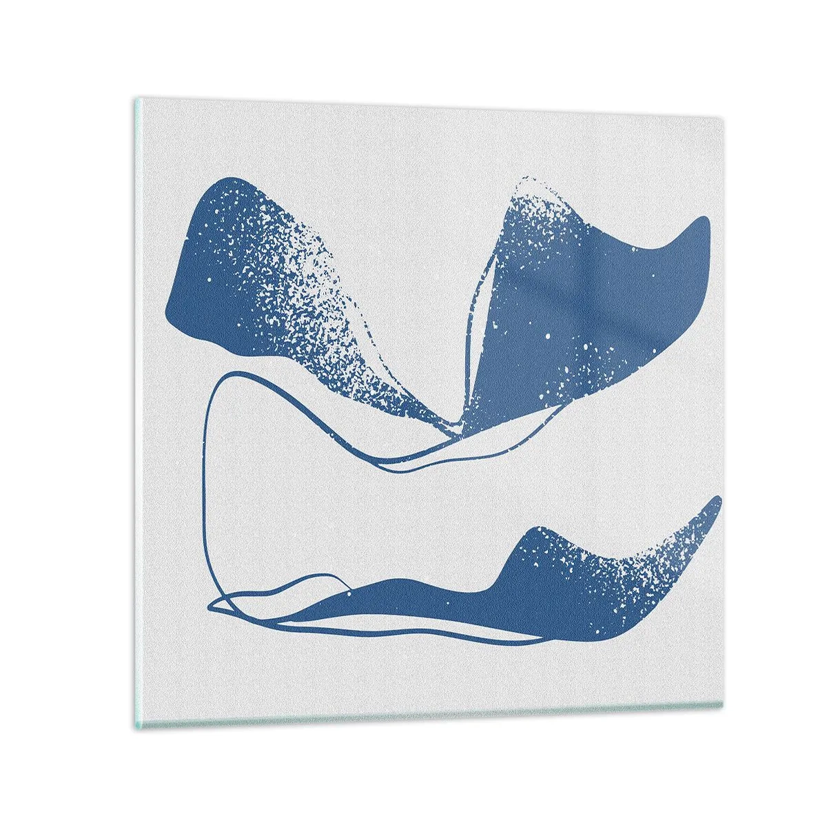 Obraz na szkle - Abstrakcja uskrzydlona - 70x70 cm