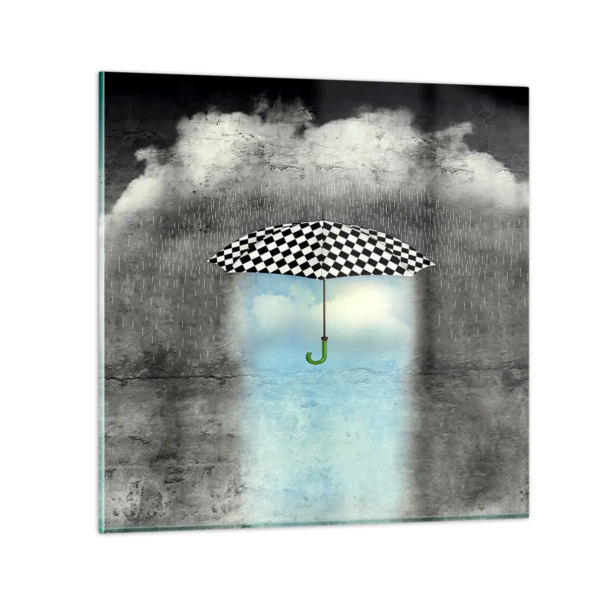 Obraz na szkle - A jednak możliwe - 60x60 cm