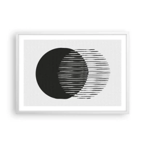Plakat w białej ramie - Jego alter ego - 70x50 cm