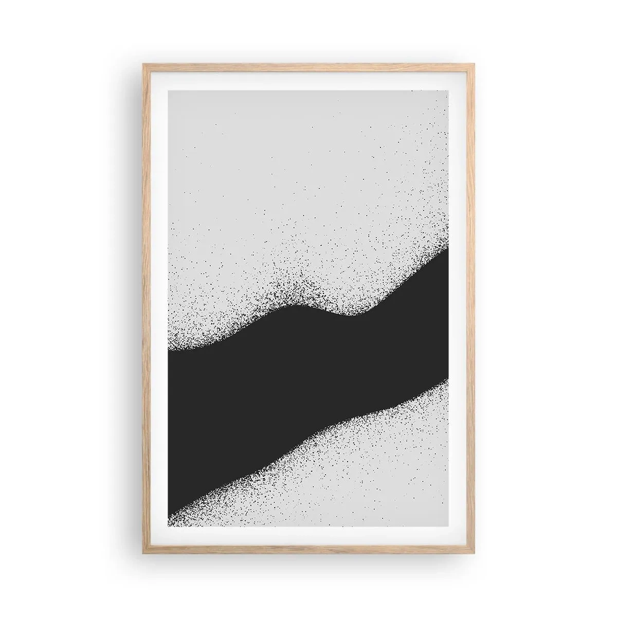 Plakat w ramie jasny dąb - Płynna równowaga - 61x91 cm