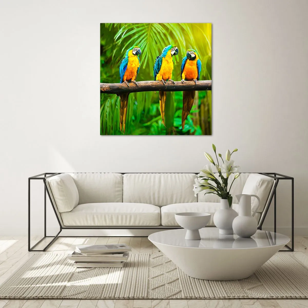 Obraz na szkle - A słyszałaś, że ona…? - 40x40 cm