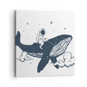 Obraz na płótnie - Kosmiczna przygoda - 70x70 cm