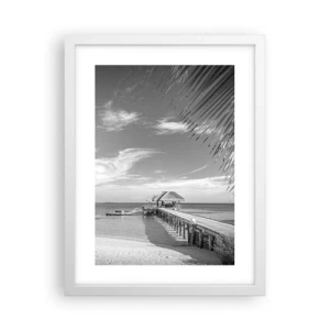 Plakat w białej ramie - Wspomnienie czy marzenie? - 30x40 cm