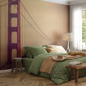 Fototapeta Premium Canvas - Między niebem a ziemią - Krajobraz, Architektura, San Francisco - 400x280 cm
