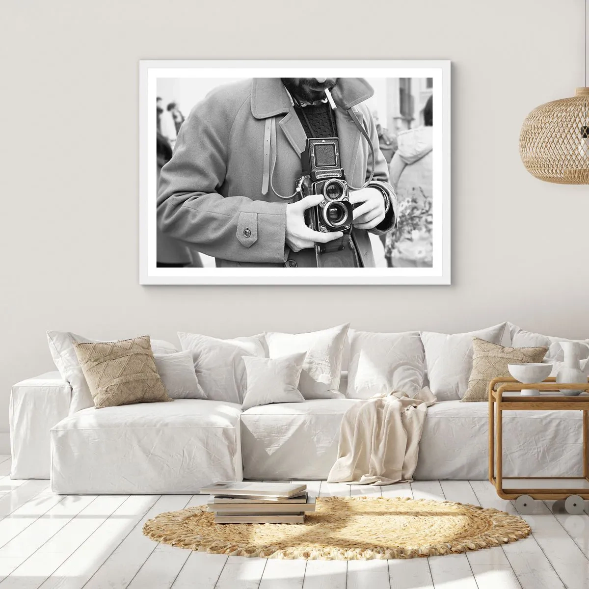 Plakat w białej ramie - W stylu retro - 40x30 cm