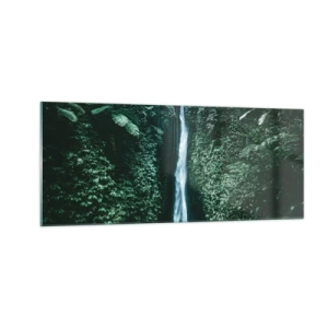 Obraz na szkle - Tropikalny zdrój - 100x40 cm