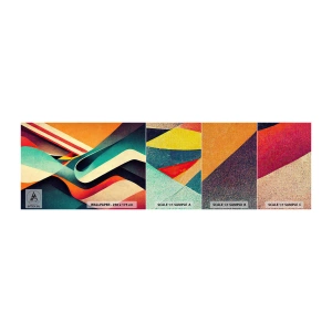 Fototapeta Próbka Premium Canvas - Kompozycja intensywna - Abstrakcja, Sztuka, Linie - 100x30 cm