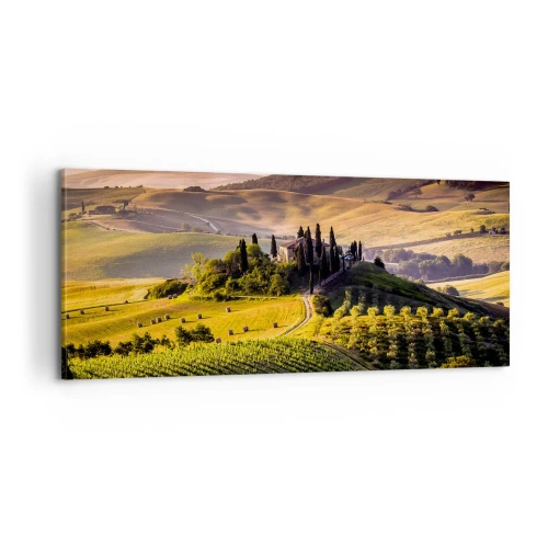Obraz na płótnie - Arkadia - pejzaż toskański - 100x40 cm