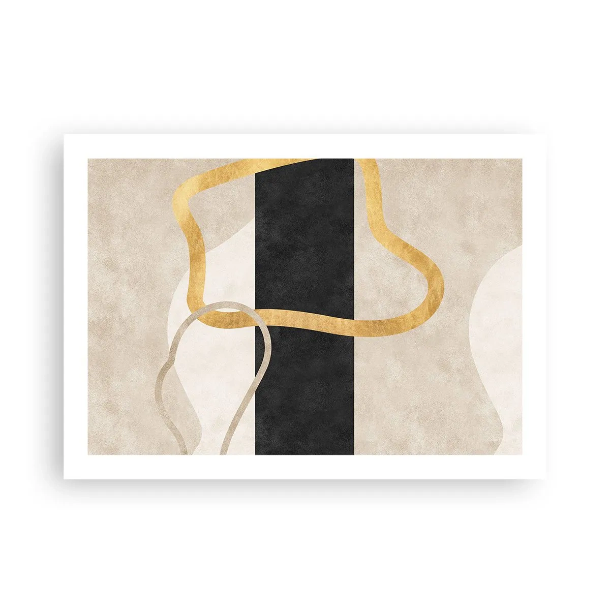 Plakat - Kształty zapętlone - 70x50 cm