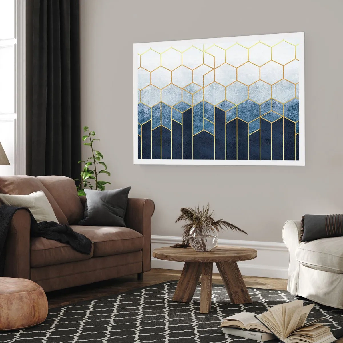 Plakat - Kompozycja w synkopowym rytmie - 40x30 cm