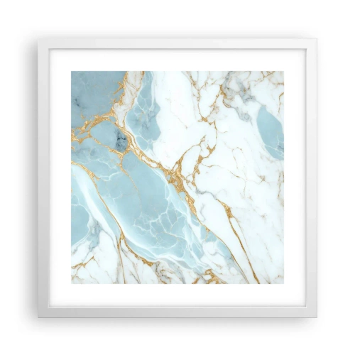 Plakat w białej ramie - Bogactwo kamienia - 40x40 cm