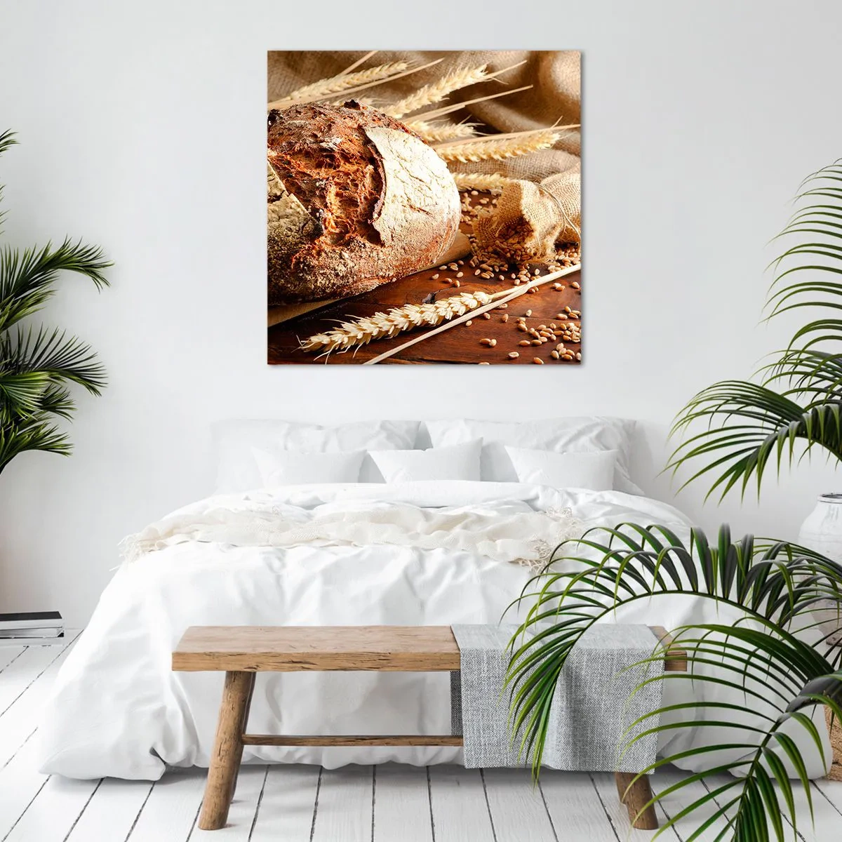 Obraz na płótnie - Apetyczny, wonny, chrupiący - 60x60 cm