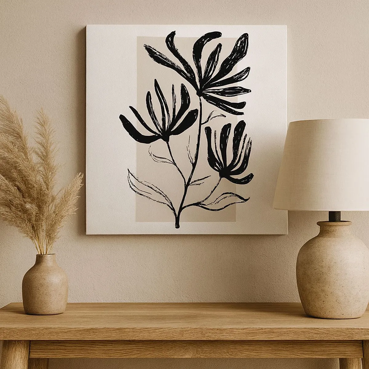 Obraz na płótnie - Szkic do zielnika - 30x30 cm