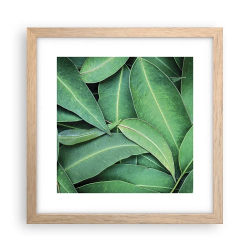 Plakat w ramie jasny dąb - Soczyste i świeże - 30x30 cm