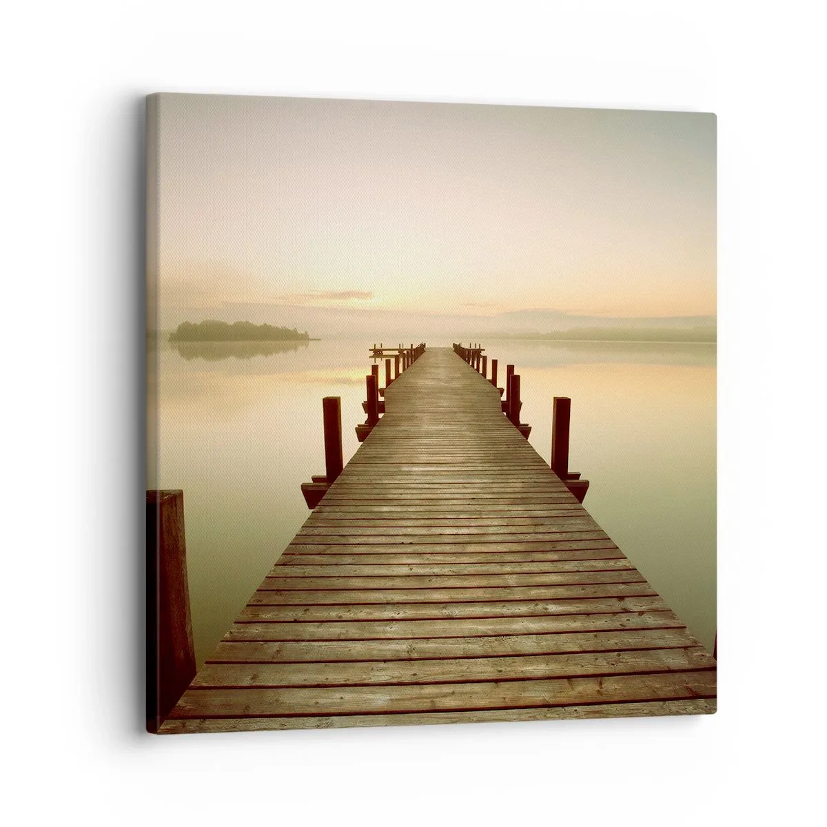 Obraz na płótnie - Przedświt, świtanie, światło - 30x30 cm