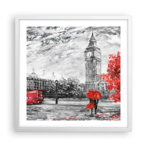 Plakat w białej ramie - Ekscytujący dzień - 50x50 cm