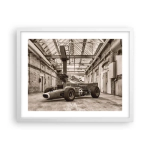 Plakat w białej ramie - Odpoczynek zwycięzcy - 50x40 cm