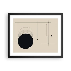 Plakat w czarnej ramie - Sprężysta i dynamiczna kompozycja - 50x40 cm