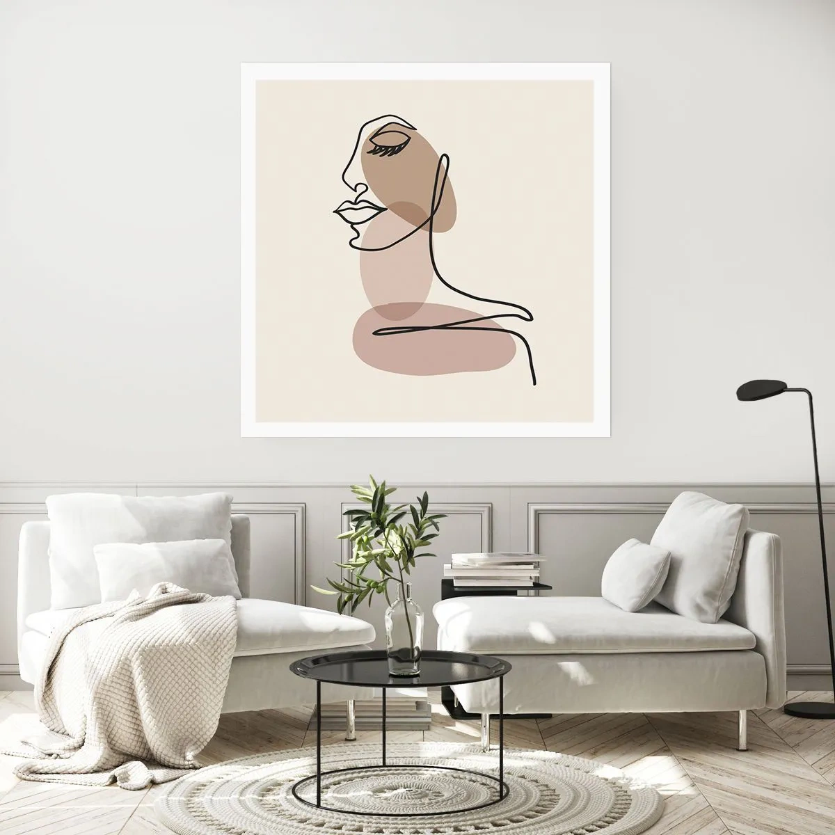 Plakat - Zasłuchana w siebie - 30x30 cm