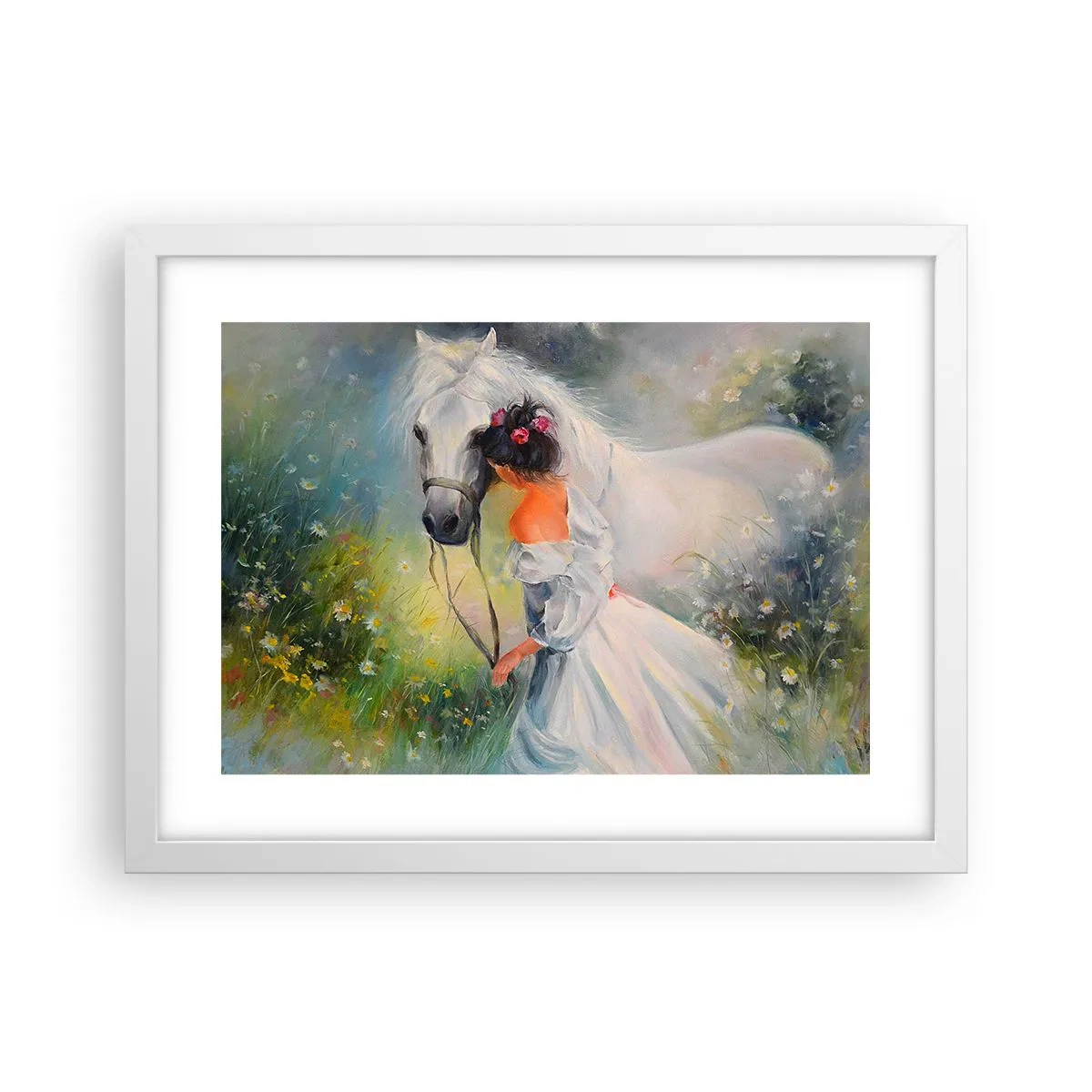 Plakat w białej ramie - Jak z pięknego snu - 40x30 cm