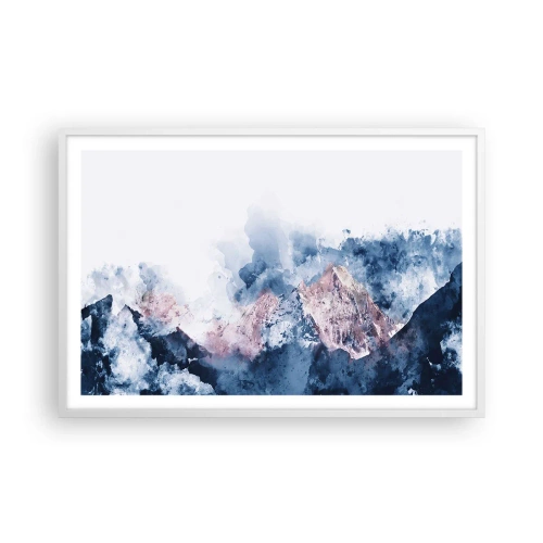 Plakat w białej ramie - To są szczyty! - 91x61 cm