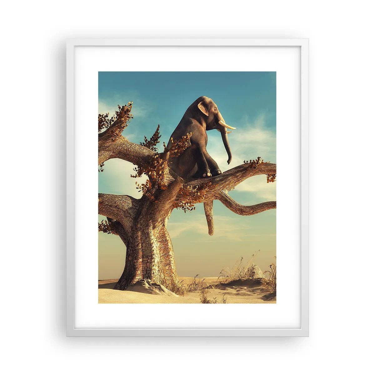 Plakat w białej ramie - Nowy punkt widzenia - 40x50 cm