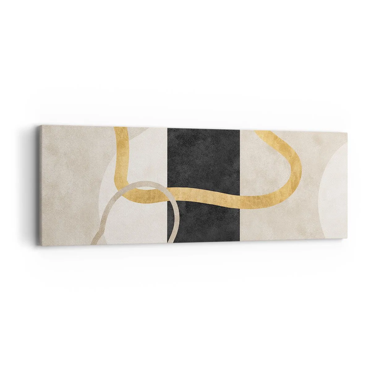 Obraz na płótnie - Kształty zapętlone - 90x30 cm