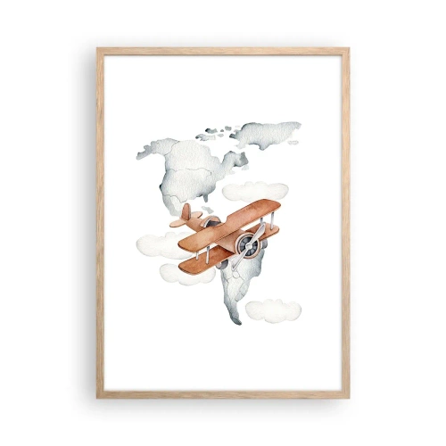 Plakat w ramie jasny dąb - W pionierskim duchu - 50x70 cm