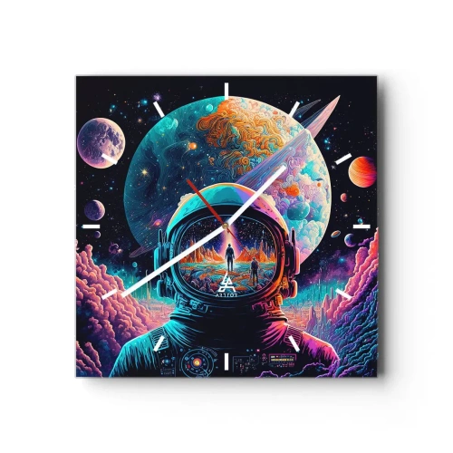 Zegar ścienny - Filozofom się nie śniło - 40x40 cm