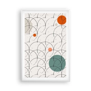 Plakat w białej ramie - W pop-artowym duchu - 61x91 cm