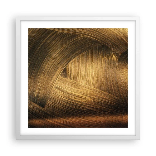 Plakat w białej ramie - W złotym labiryncie - 50x50 cm