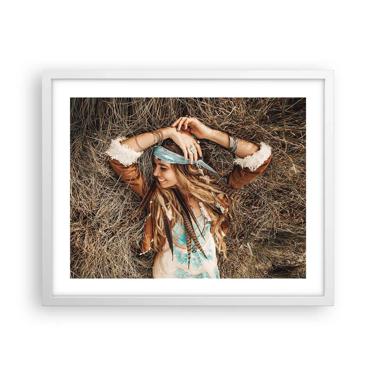 Plakat w białej ramie - W drodze do lata miłości - 50x40 cm