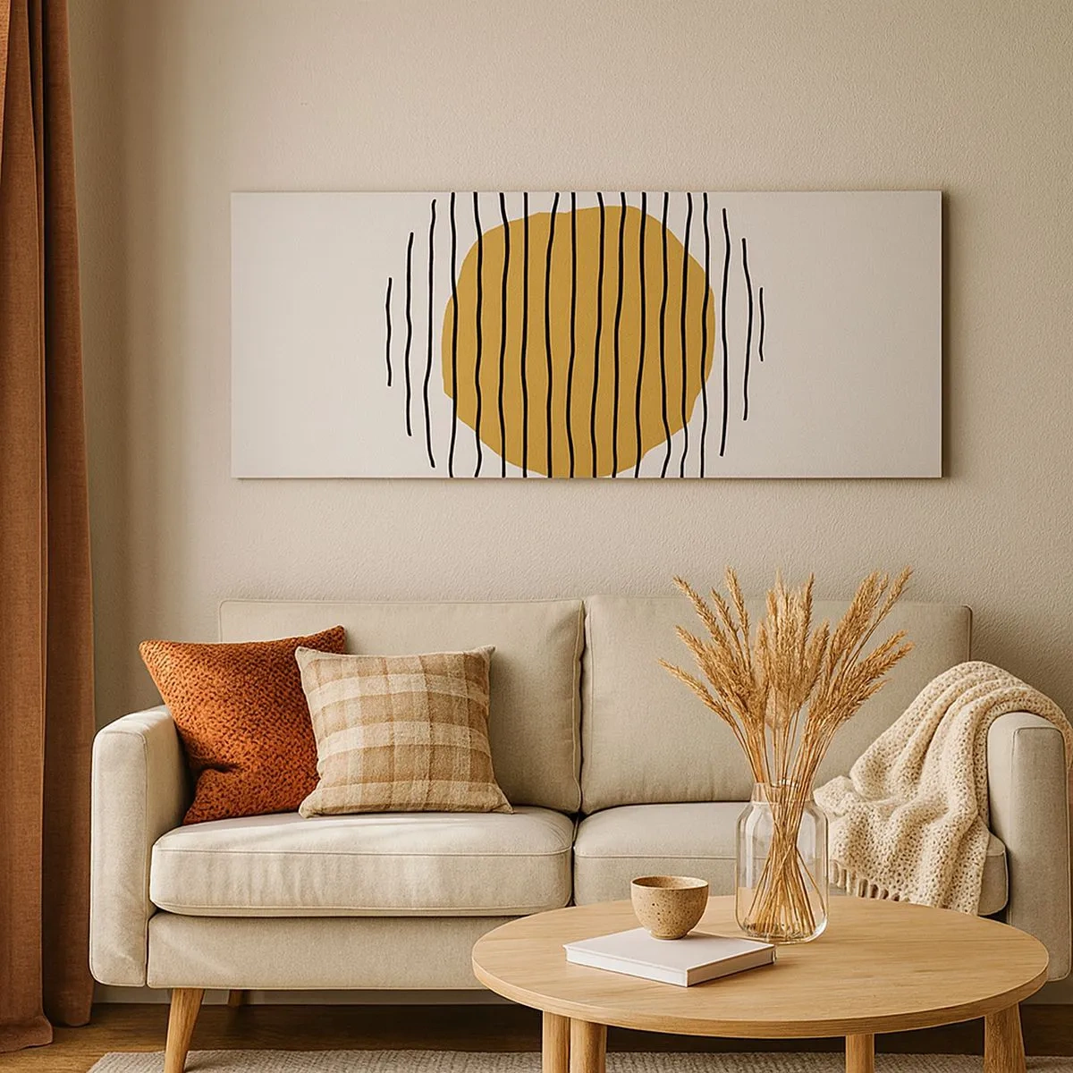 Obraz na płótnie - Abstrakcja drżąca od żaru - 100x40 cm