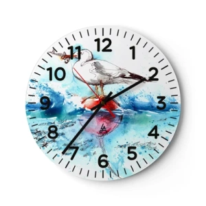 Zegar ścienny - Udany połów - 30x30 cm