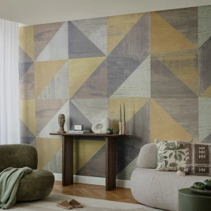 Fototapeta Standard Eco - Pod kątem trójkąta - Abstrakcja, Sztuka, Trójkąty - 250x175 cm