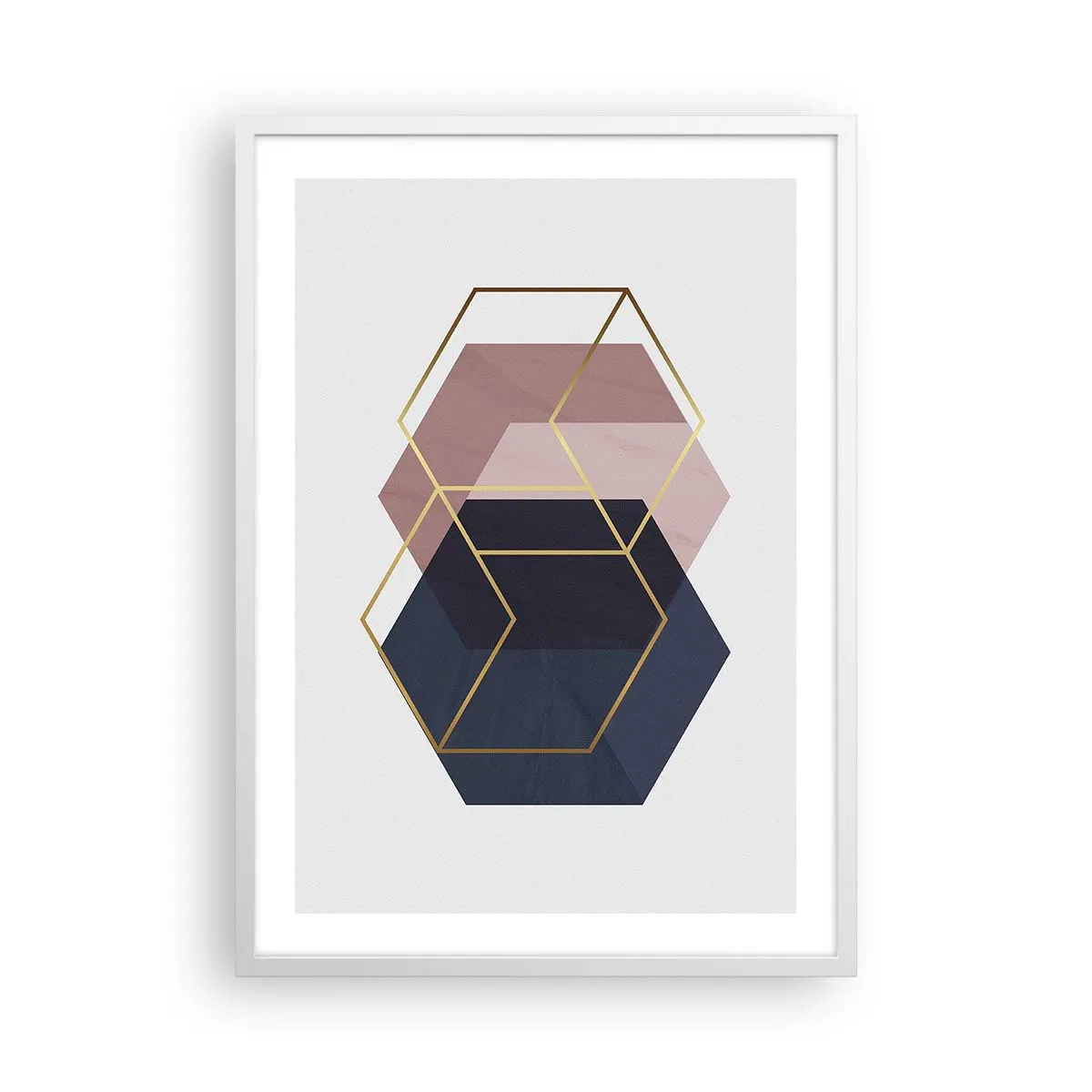 Plakat w białej ramie - Siła prostoty - 50x70 cm