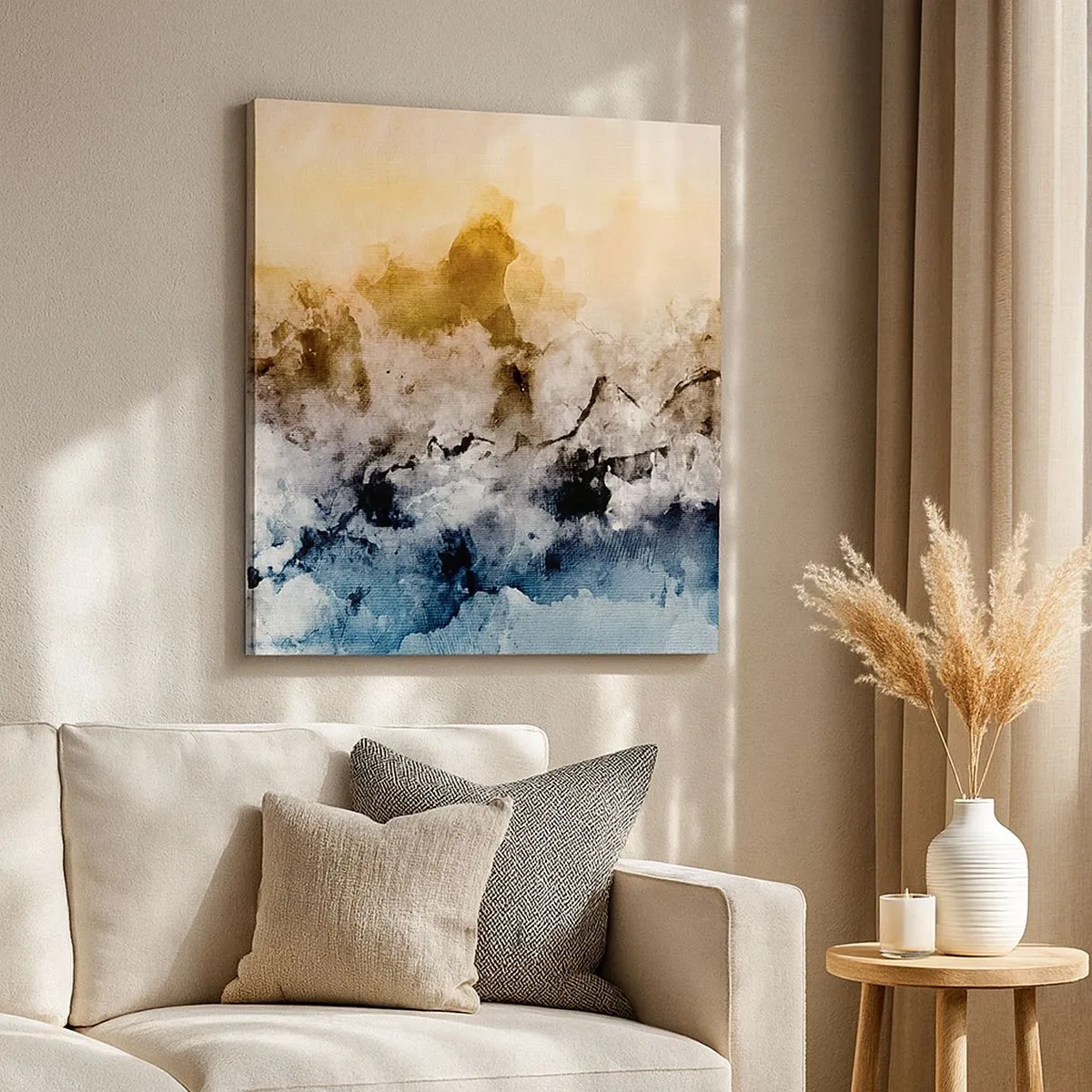 Obraz na płótnie - Zatopione w tumanie mgły - 30x30 cm