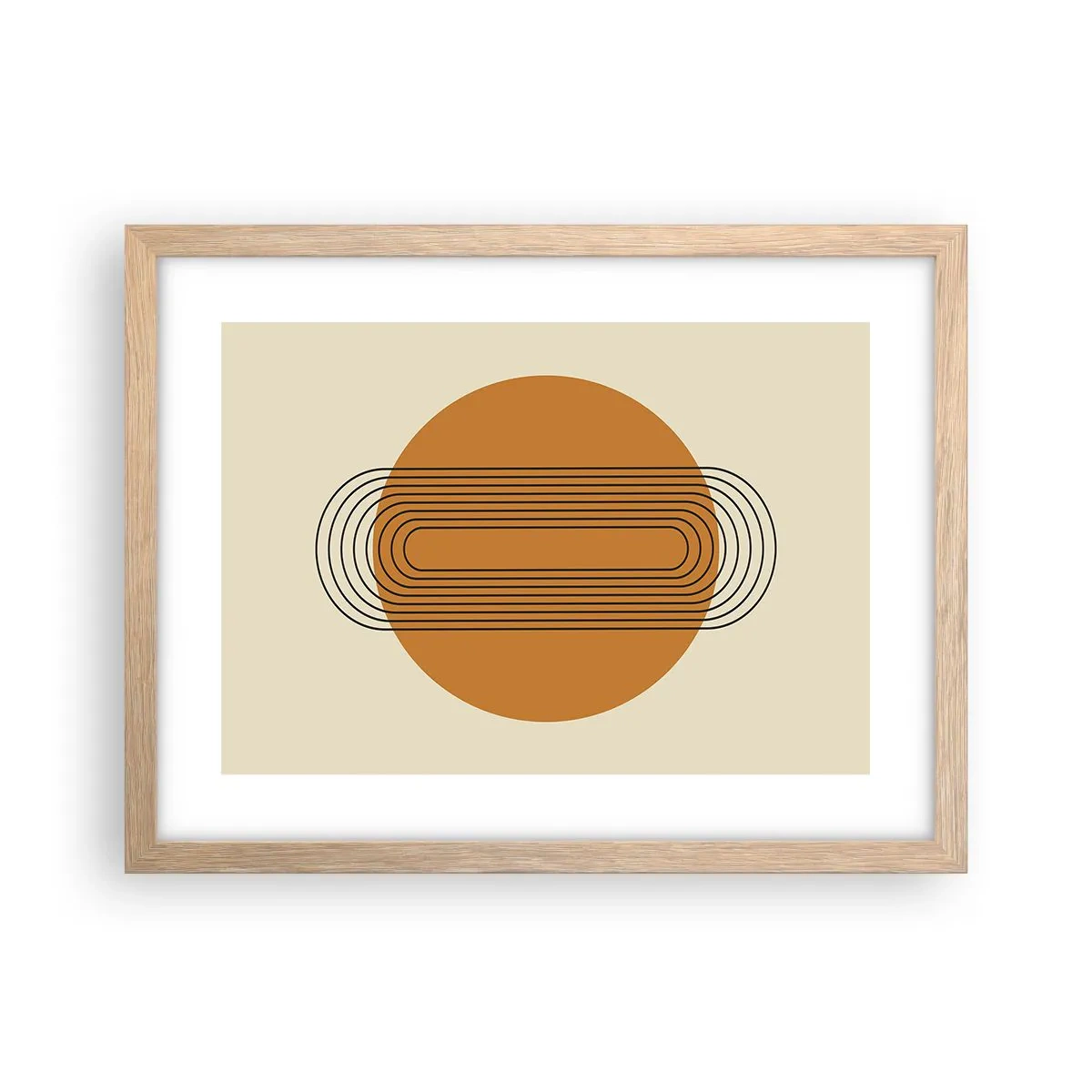 Plakat w ramie jasny dąb - Plan doskonały - 40x30 cm